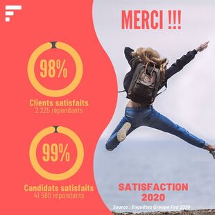 Avez-vous vu nos taux de satisfaction ? #fierté