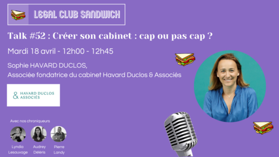 [Evènement] Intervention de Sophie Havard Duclos,  Associée fondatrice du cabinet Havard Duclos et Associés 