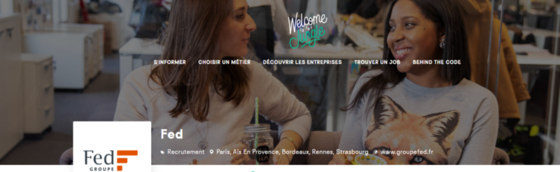 La page entreprise de FED est en ligne sur Welcome to the Jungle ! 